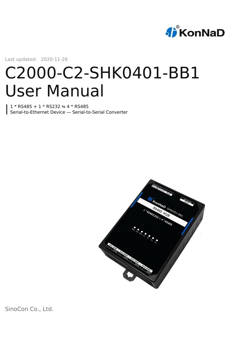 KonNad SinoCon C2000-C2-SHK0401-BB1 user manual