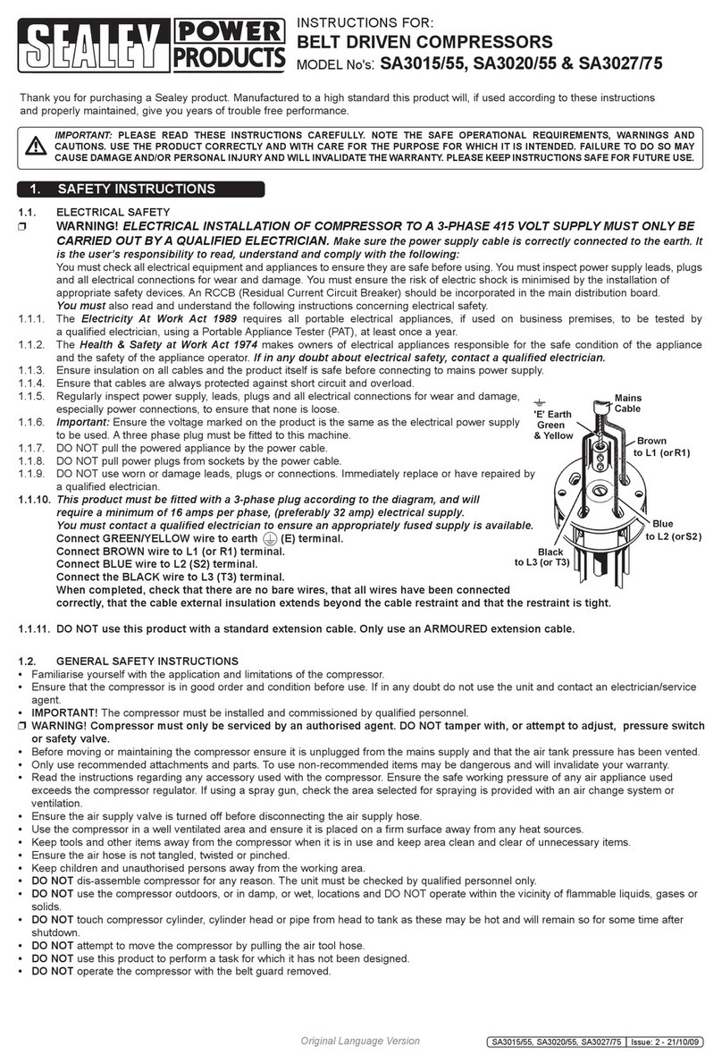 Sealey SA3015/55 instructions