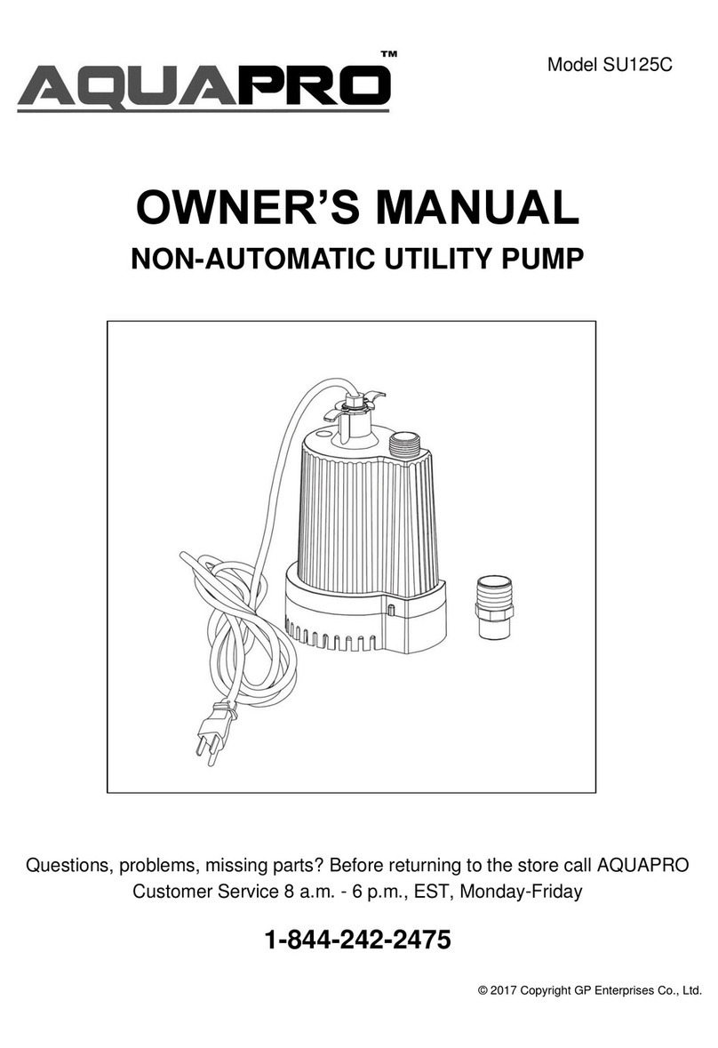 Aqua PRO SU125C User manual