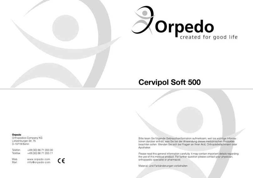 Orpedo Cervipol Soft 500 Instructions for use