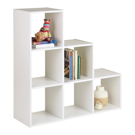 KMART 6 CUBE STORAGE Assembly instructions