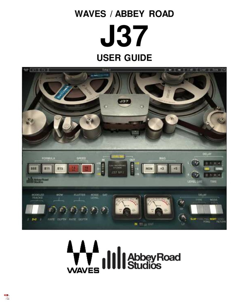 Waves ABBEY ROAD J37 User manual