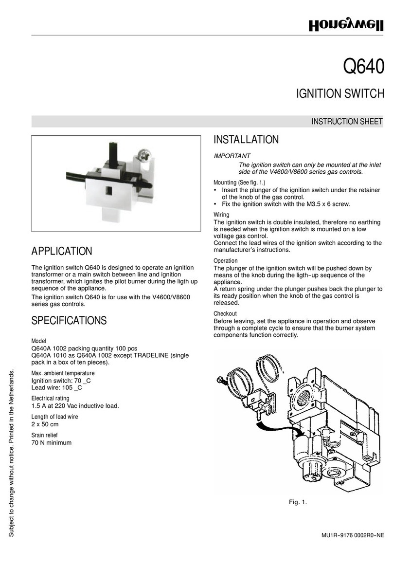 Honeywell Q640 instruction sheet