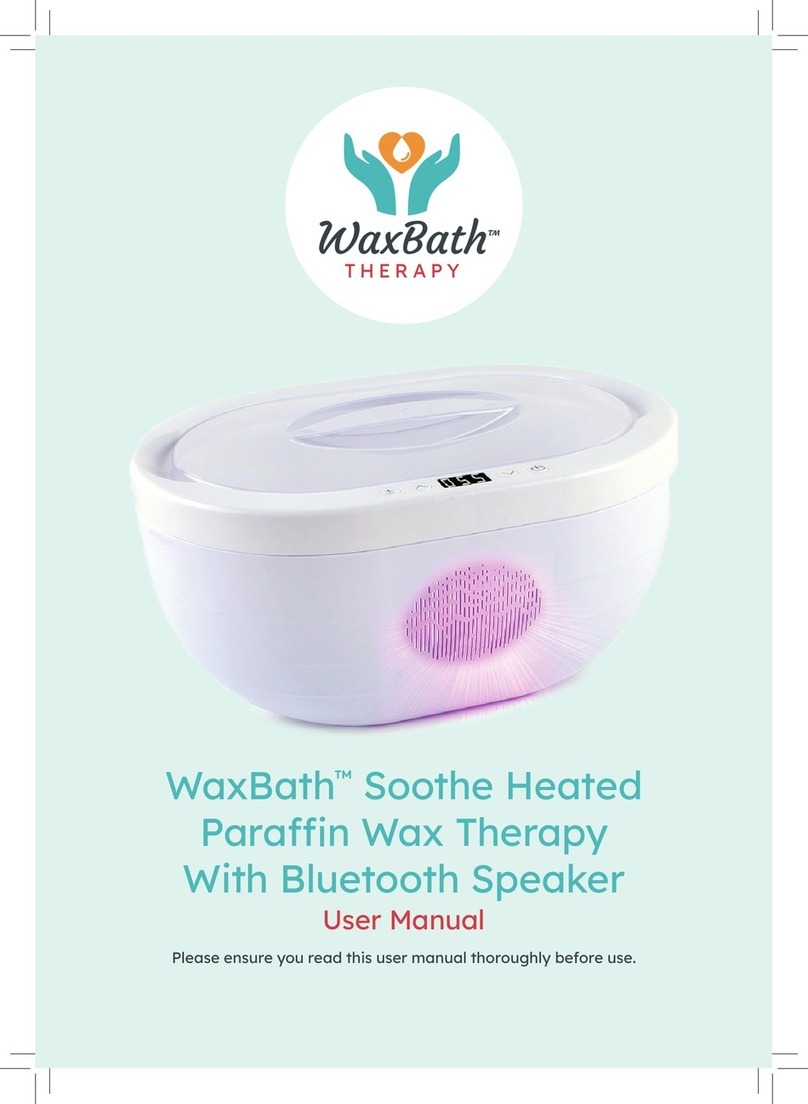 StressNoMore WaxBath user manual