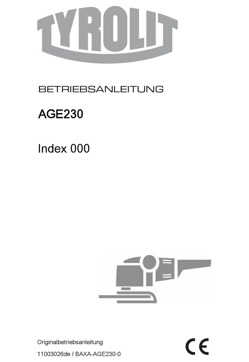 TYROLIT Hydrostress AGE230 operating instructions