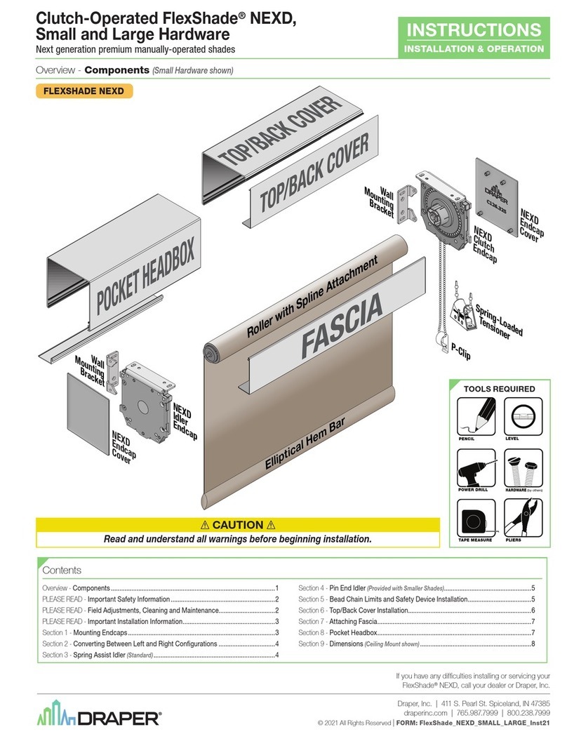 Draper FlexShade NEXD Programming manual