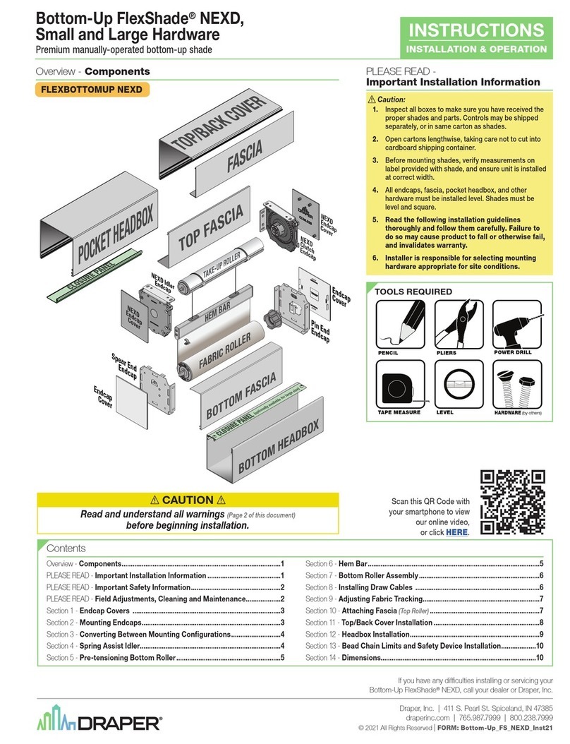Draper FlexShade NEXD Programming manual