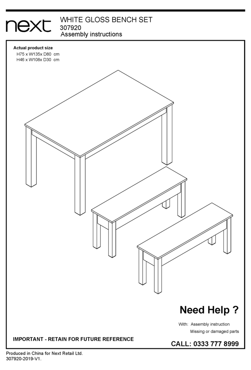 Next 307920 Assembly instructions
