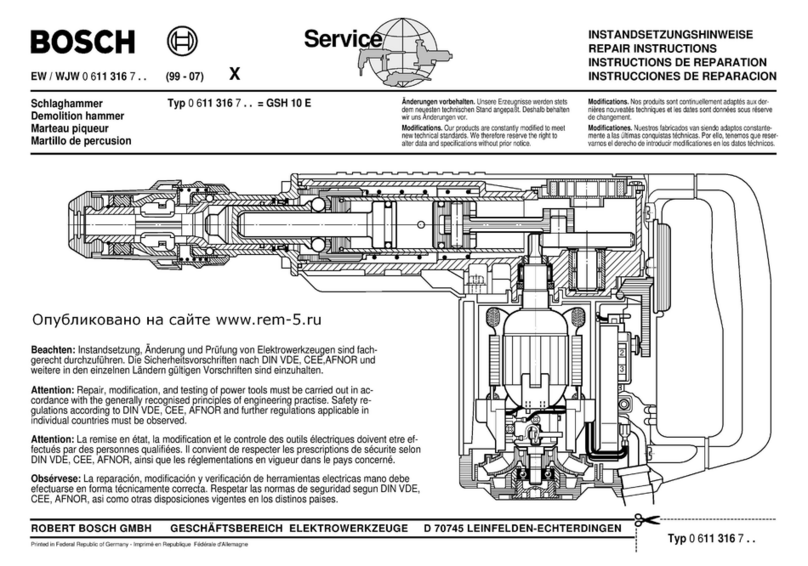 Bosch 0 611 316 7 Series Setup guide