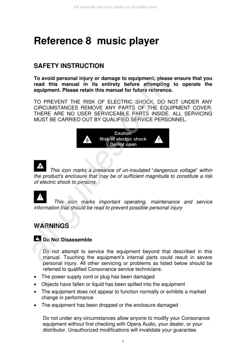 Consonance Reference 8 User manual