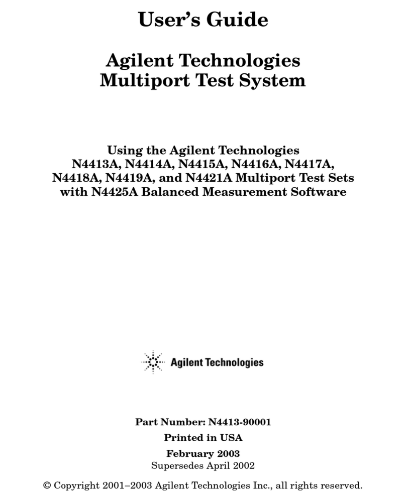 Agilent Technologies N4413A User manual