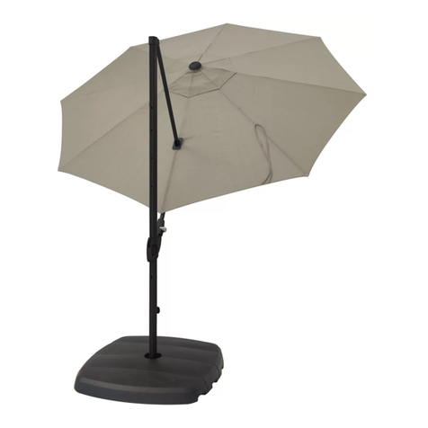 Z-SHADE 10ft. Octagon Cantilever Patio Umbrella user manual