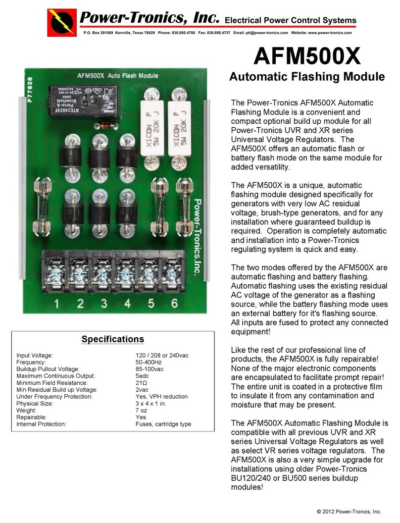 Power-Tronics AFM500X User manual