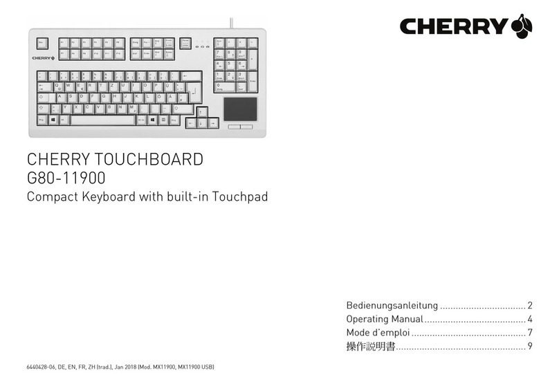 Cherry G80-11900 operating manual