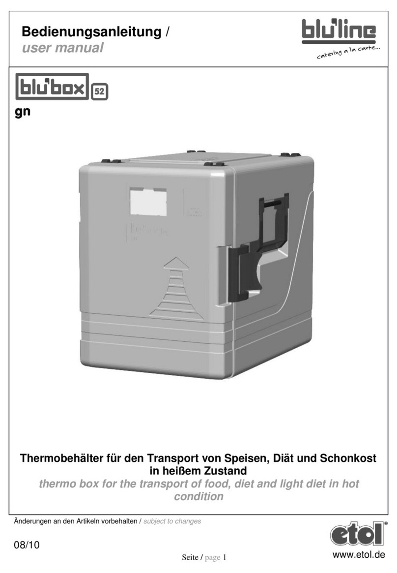 etol Blu'line Blu'box 52 GN user manual