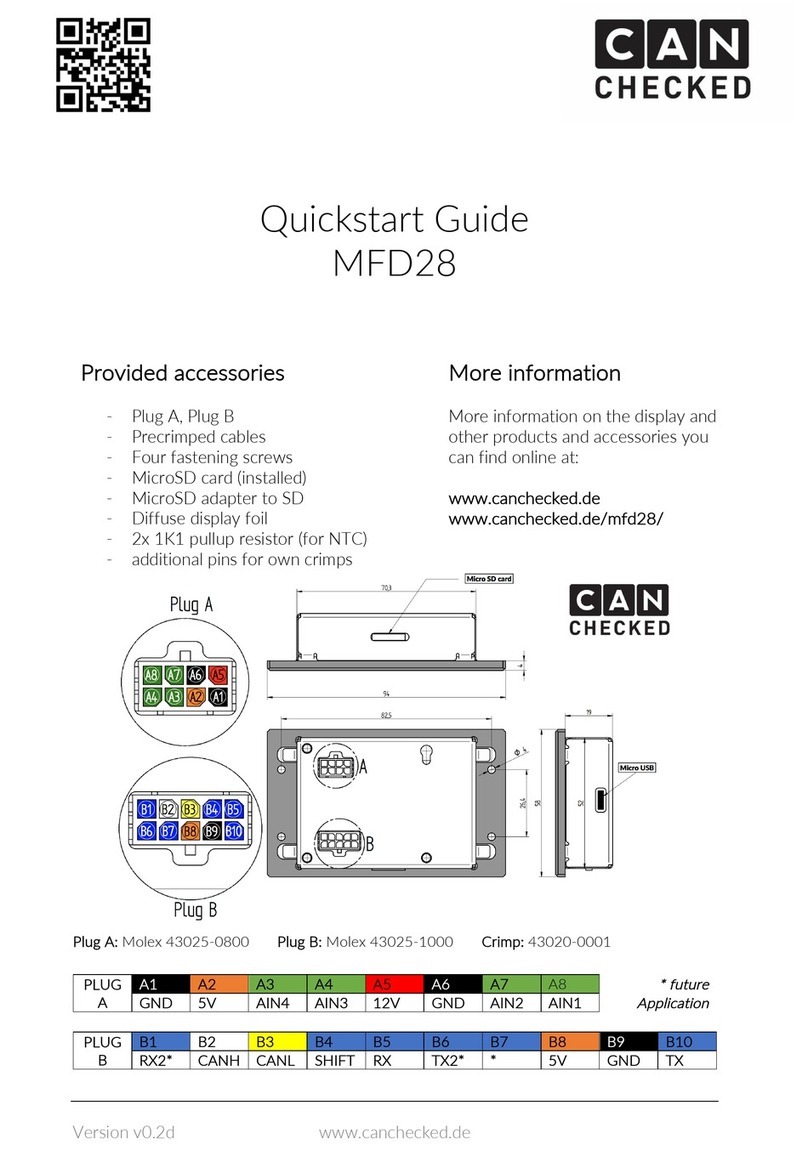 CANchecked MFD28 quick start guide