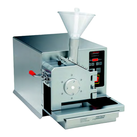 Fritsch PULVERISETTE 19 User manual