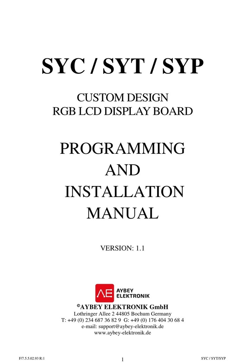 Aybey Elektronik SYC User manual