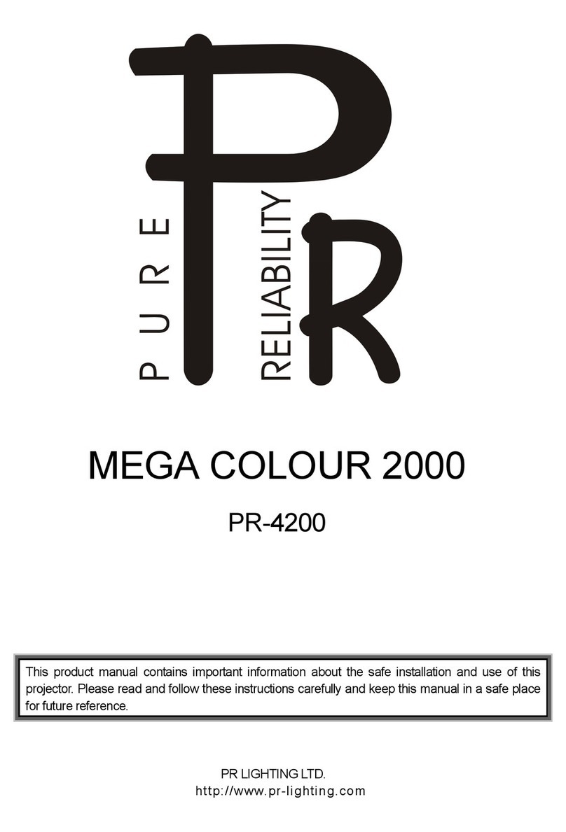 PR Lighting MEGA COLOUR 2000 instructions