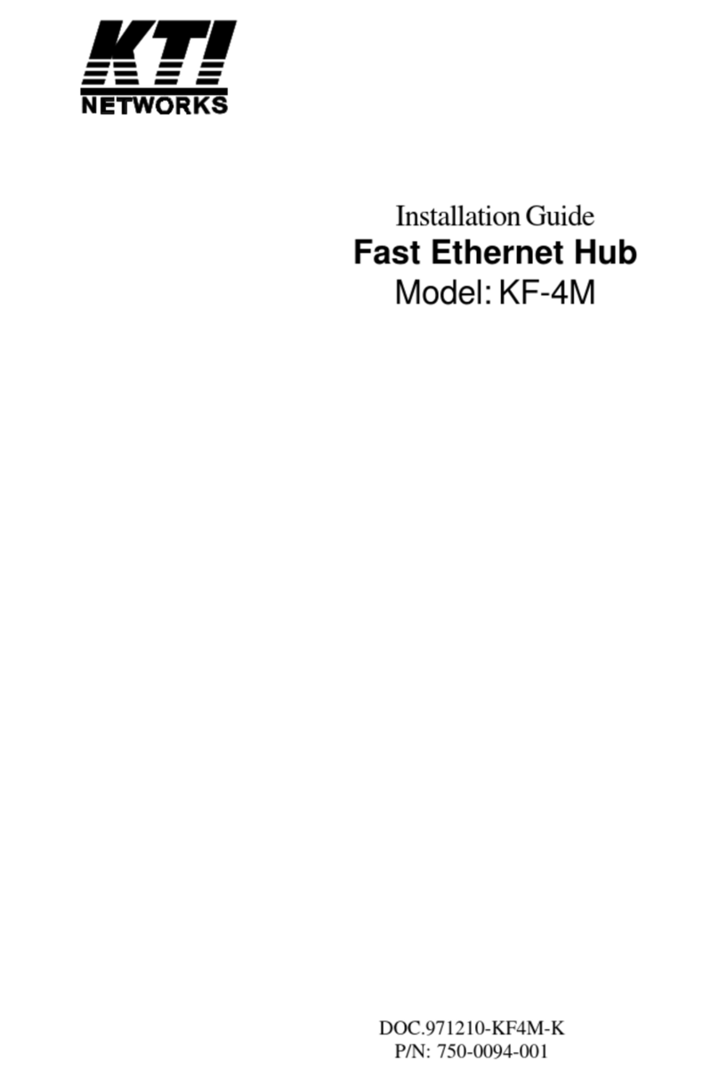 KTI Networks KF-4M installation guide