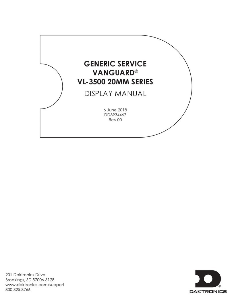 Daktronics VANGUARD VL-3500 Series User manual