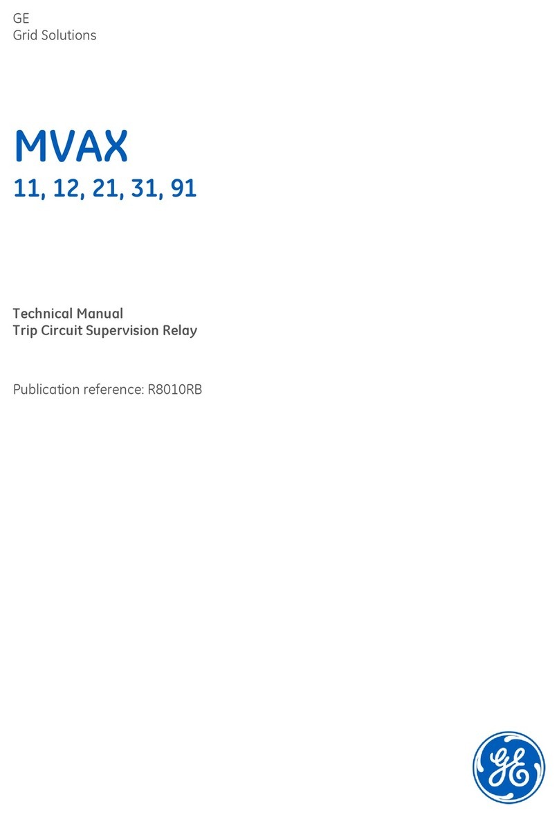 GE MVAX 11 User manual
