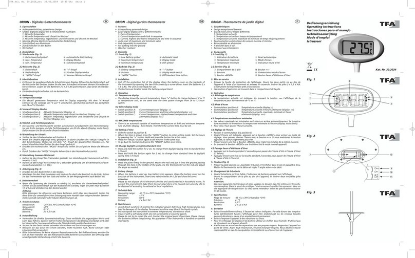 TFA ORION User manual