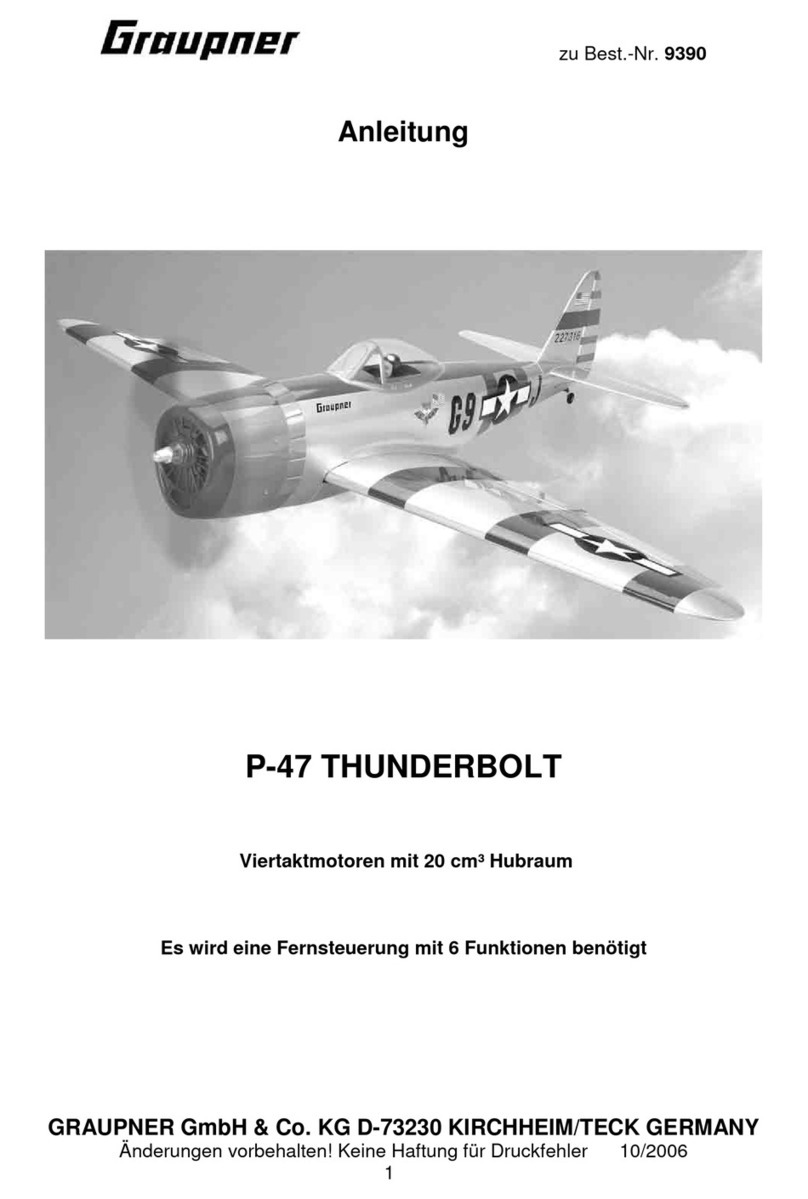 GRAUPNER P-47 THUNDERBOLT User manual GRAUPNER P-47 THUNDERBOLT User manual