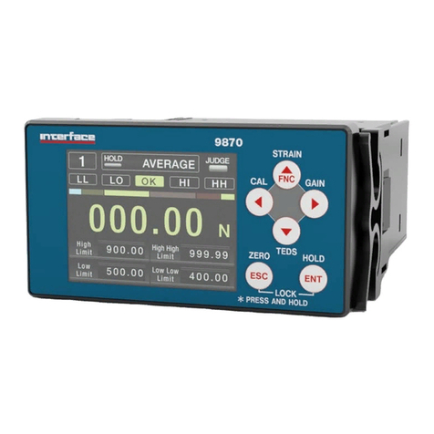 Interface 9870 quick start guide