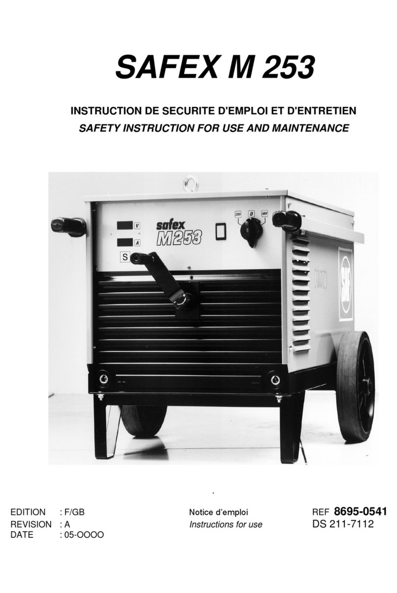 SAF SAFEX M 253 Safety instruction for use and maintenance
