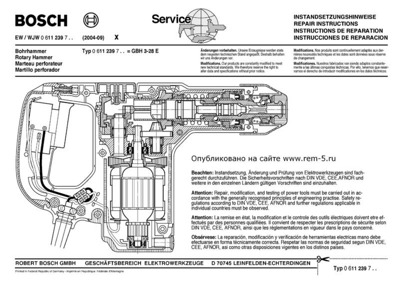 Bosch 0 611 239 7 Series Repair instructions