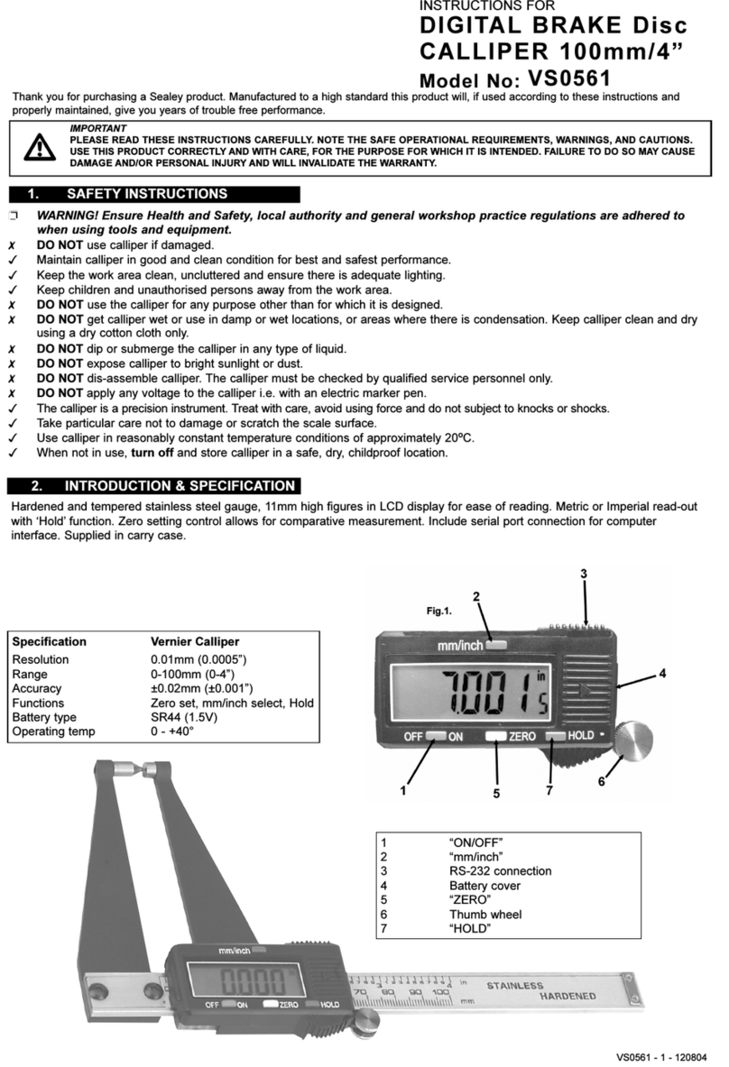 Sealey VS0561 instructions