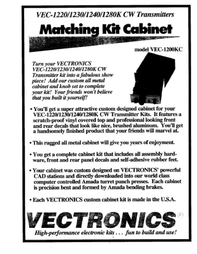 Vectronics VEC-1200KC Assembly manual
