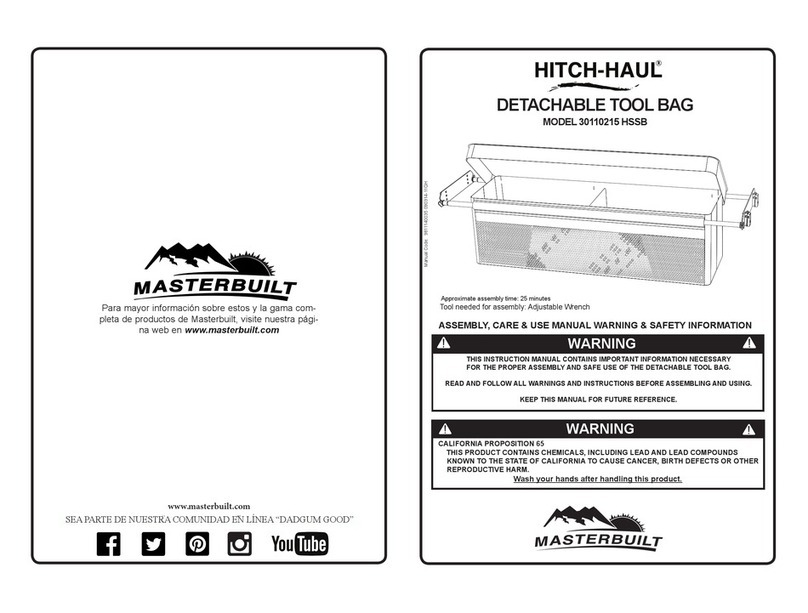 Masterbuilt HITCH-HAUL 30110215 HSSB instruction manual