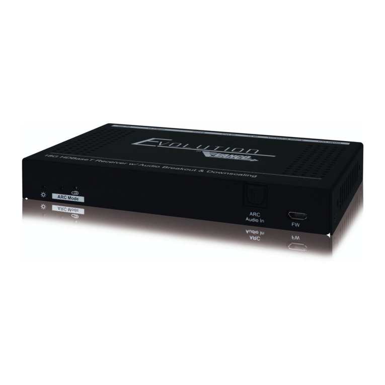 Vanco HDBaseT EVRXDSC User manual