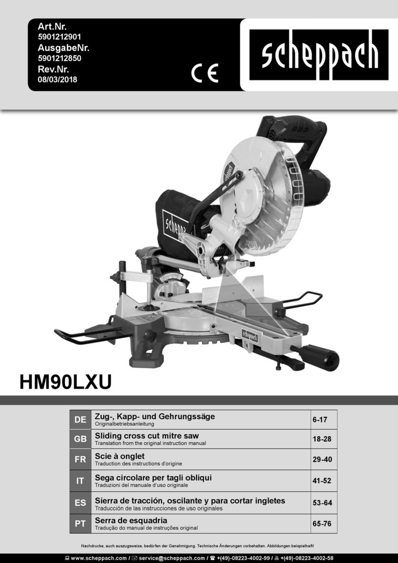 Scheppach HM90LXU Assembly instructions