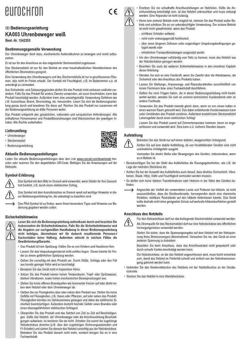 Eurochron KA003 operating instructions
