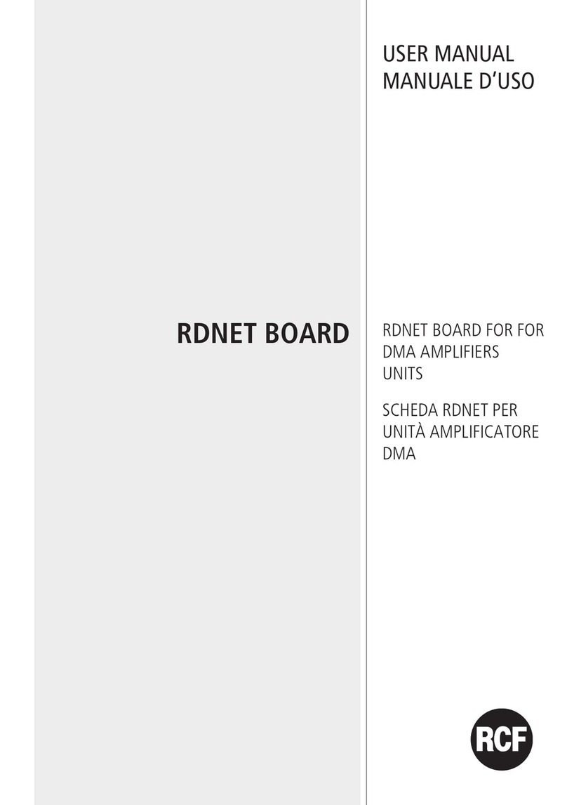 RCF RDNET BOARD user manual