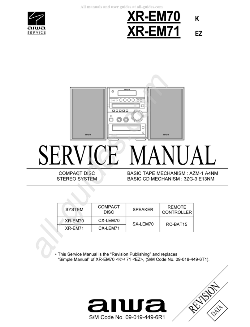 Aiwa XR-EM70 Service manual