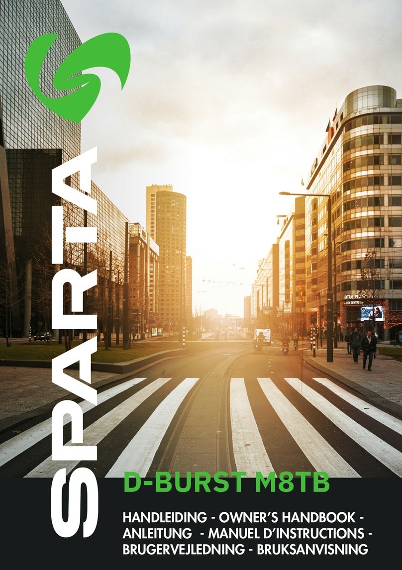 Sparta D-BURST M8TB Owner's handbook