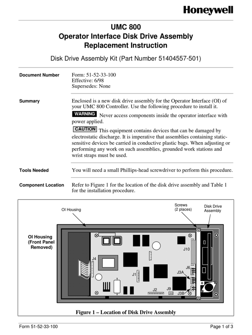 Honeywell UMC800 User manual
