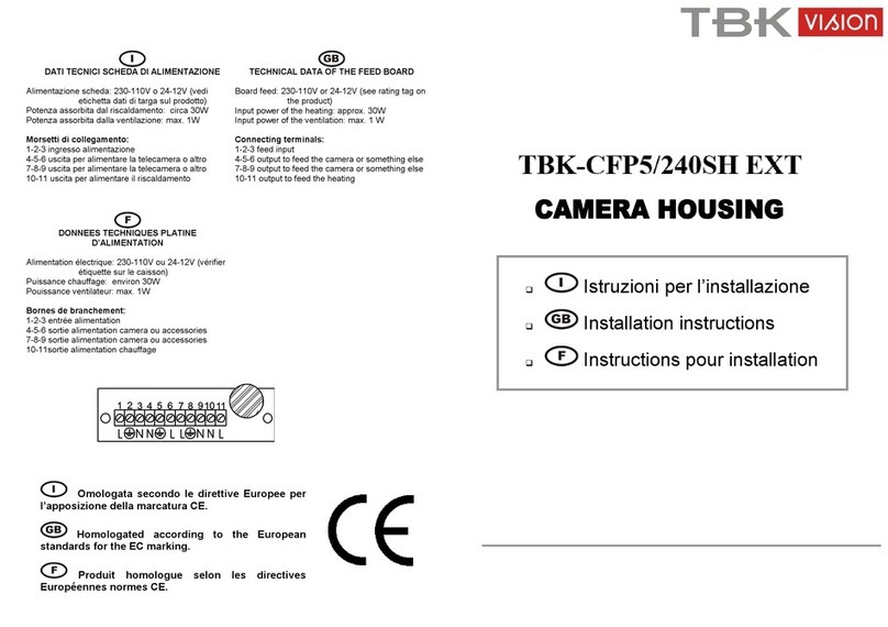 TBK vision TBK-CFP5/240SH EXT installation instructions