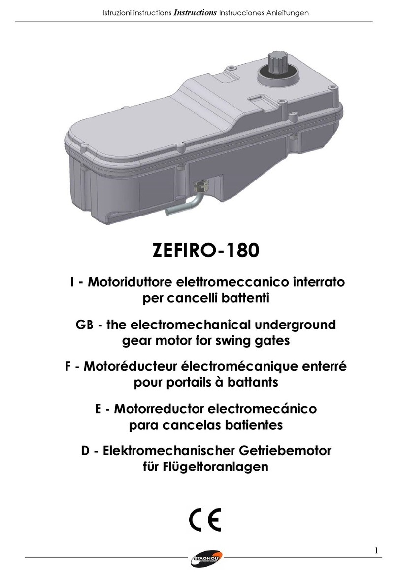 Stagnoli ZEFIRO-180 instructions