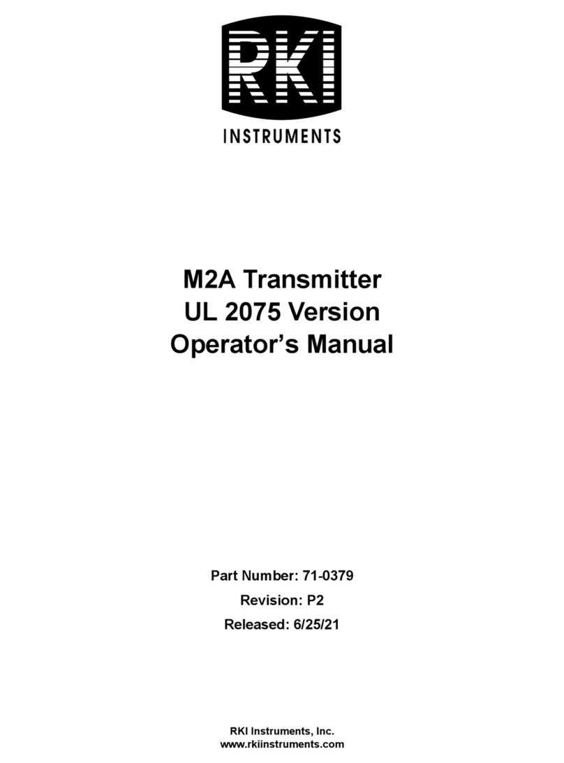 RKI Instruments M2A User manual