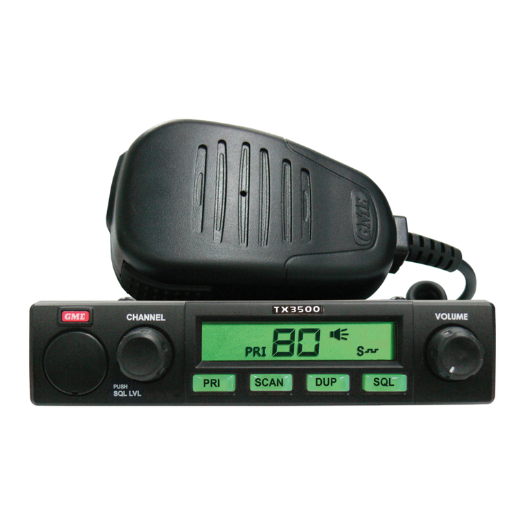 GME TX3500 User manual