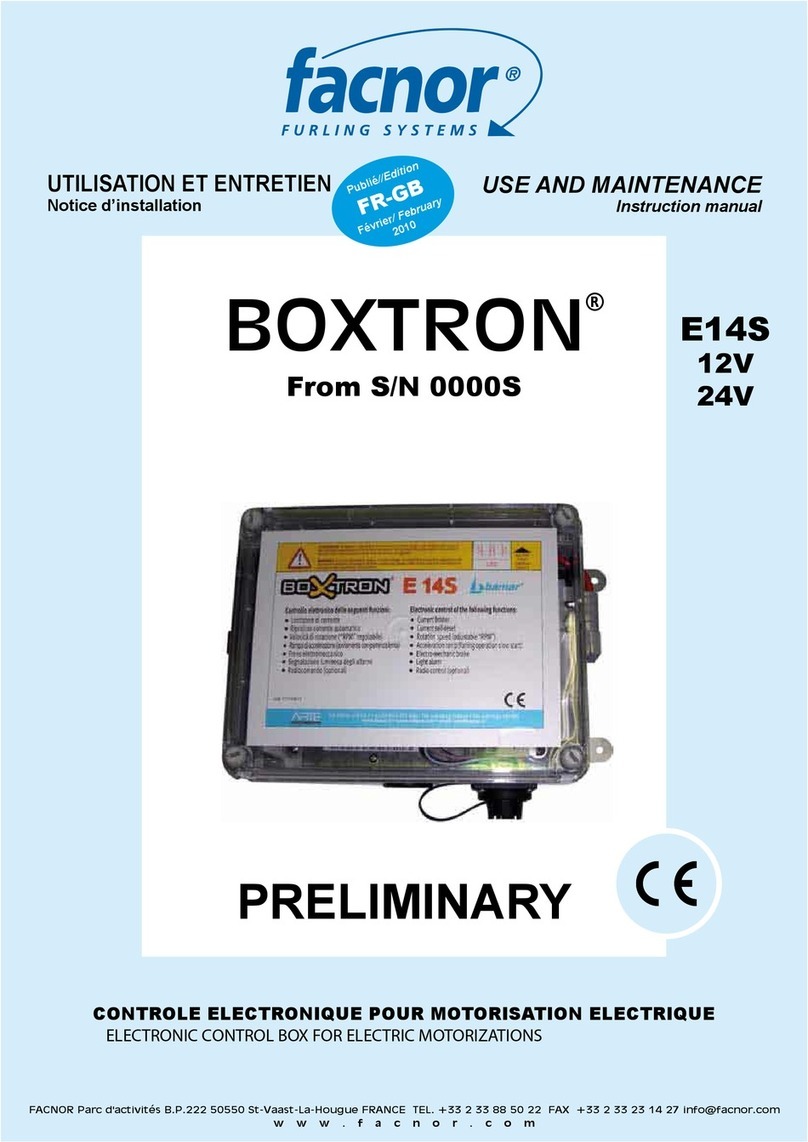 Facnor BOXTRON Use and maintenance