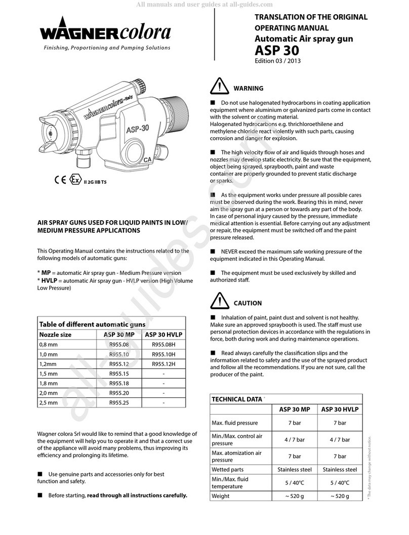 Wagner colora ASP 30 MP Operational manual