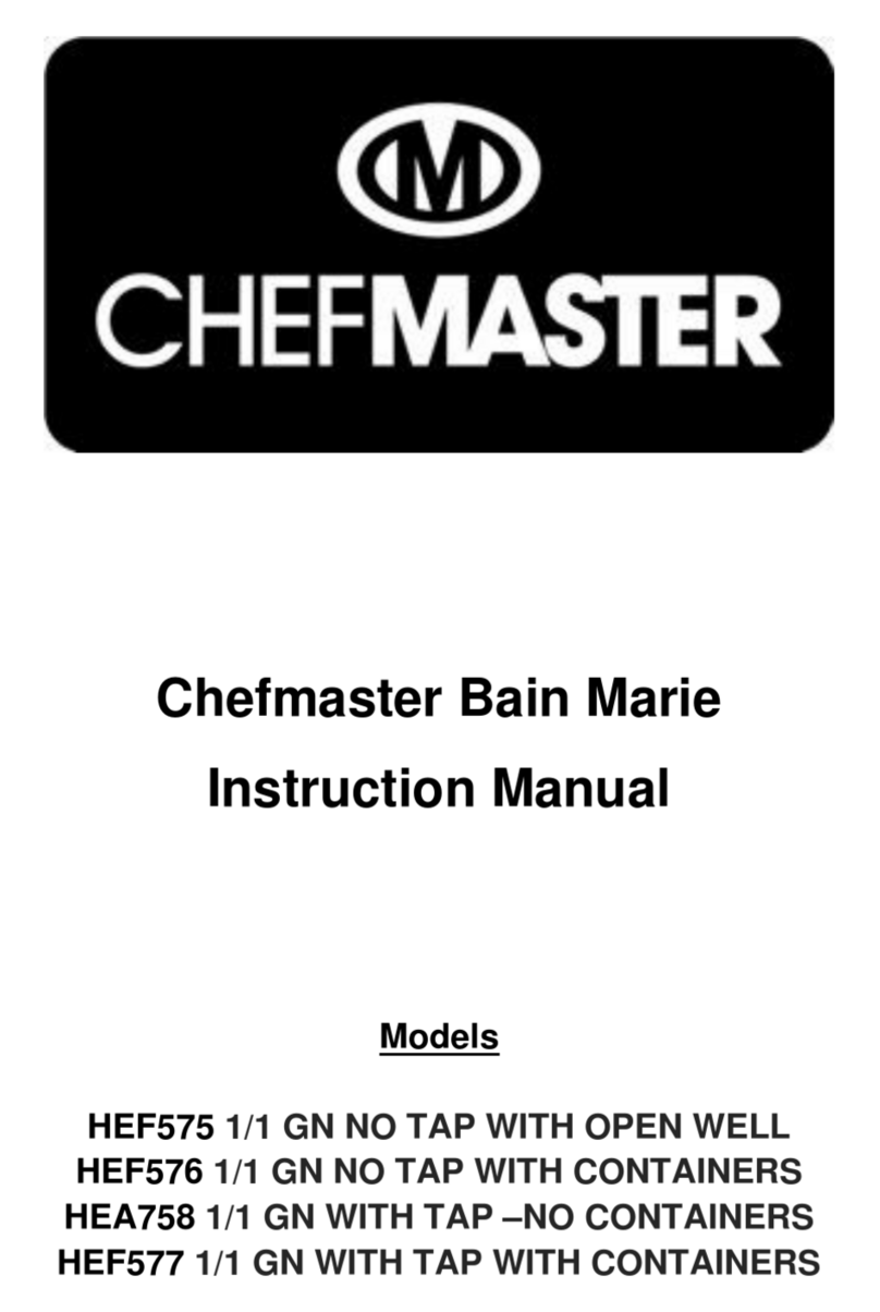Chef-Master HEF575 User manual Chef-Master HEF575 User manual