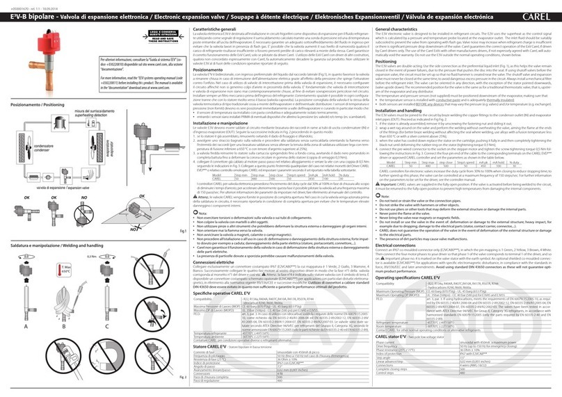 Carel E3V Series User manual