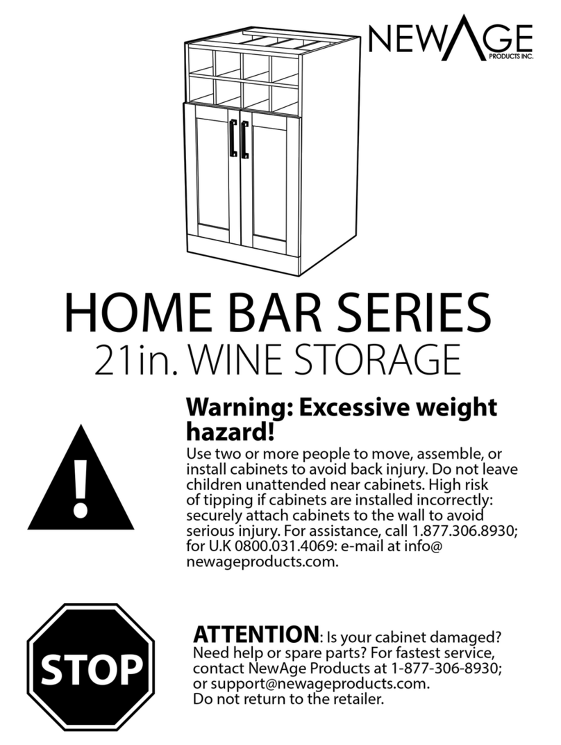 New Age HOME BAR Series manual New Age HOME BAR Series manual